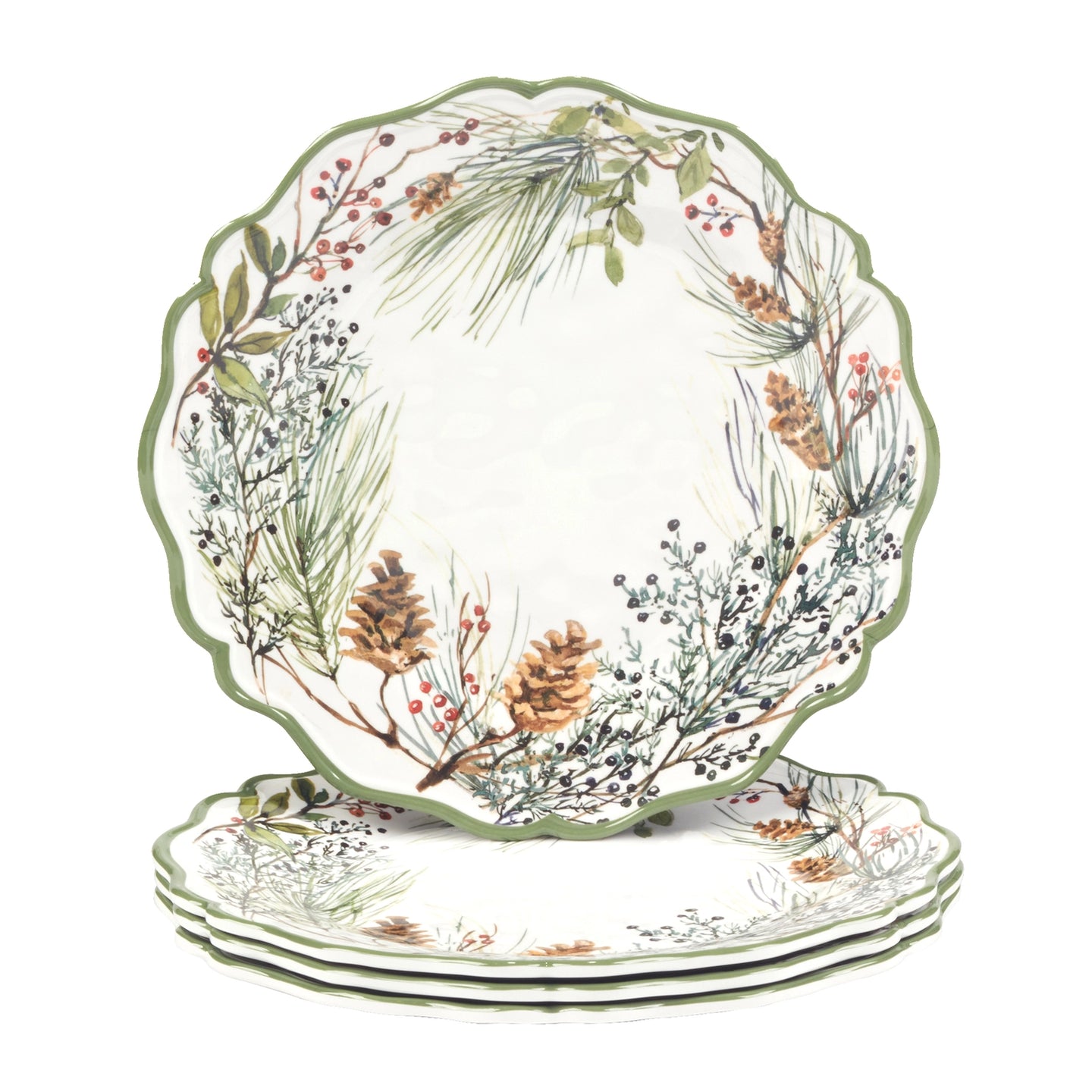 Winter’s Forest Melamine Plates - Set of 4