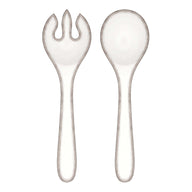 Le Cadeaux | Rustica Antique White Salad Servers
