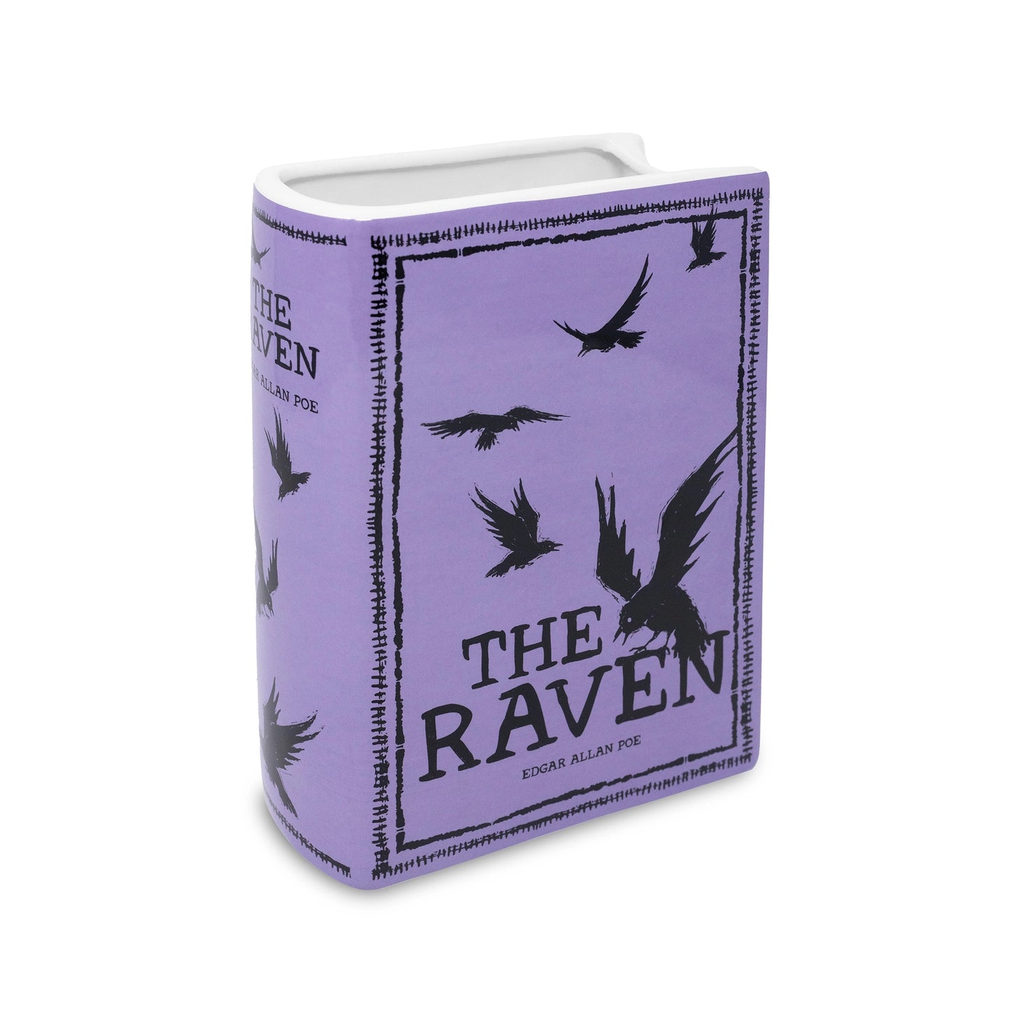 The Raven Large Ceramic Book Vase