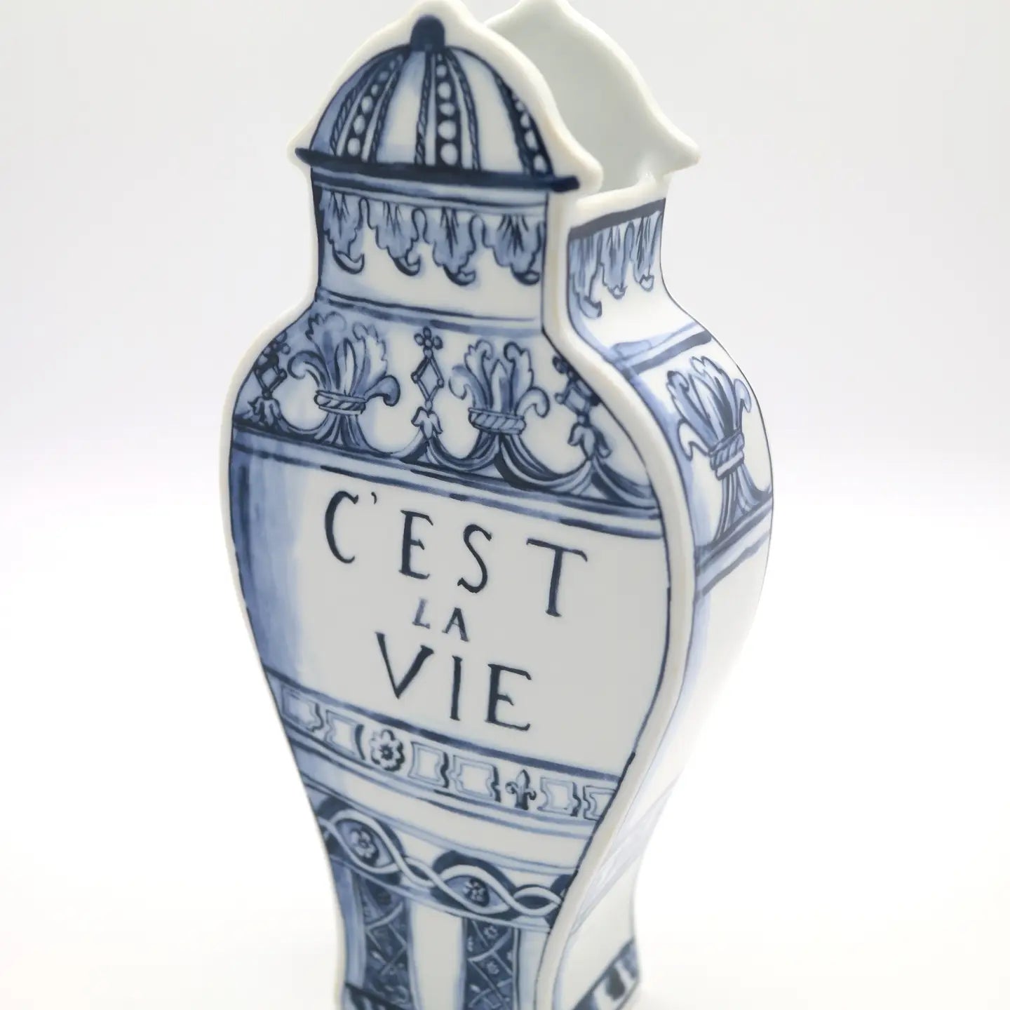 Well Versed “Joie de Vivre / C’est La Vie” Porcelain Vase