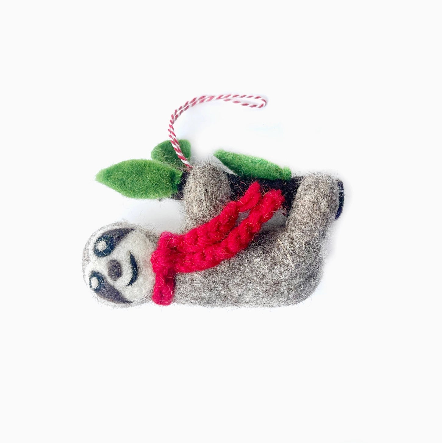 Slow & Cozy Sloth Felt Ornament