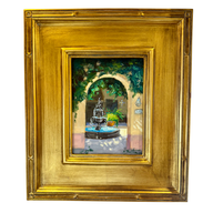 “Sous l’Arcade” — Signed J. Bolton Original Oil Painting