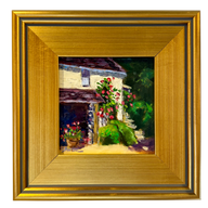 “Maison aux Roses” — Contemporary Original Oil Painting