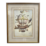 “Le Globe Dijon” — Vintage French Airship Print