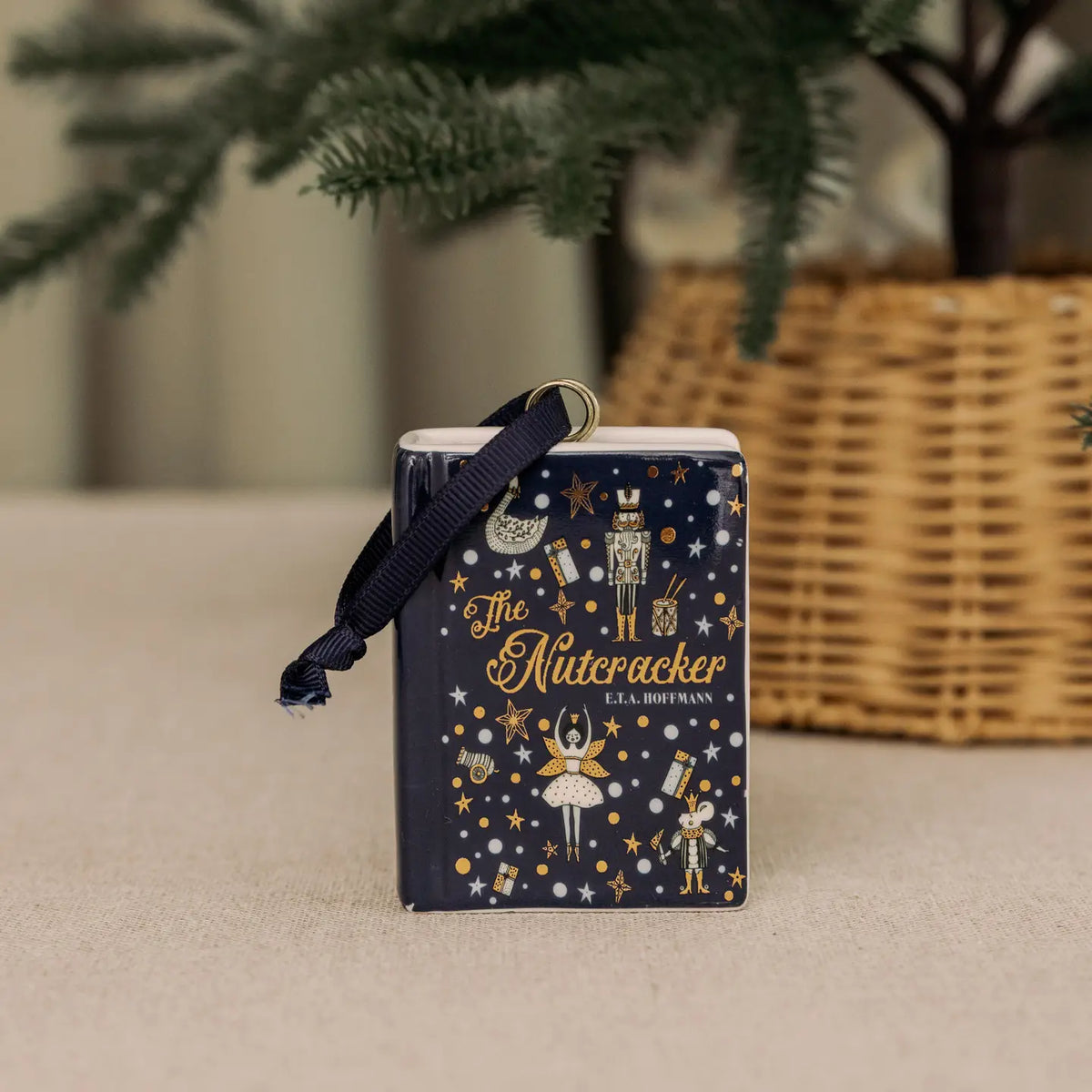 The Nutcracker Ceramic Book Ornament