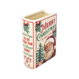 Santa Is Coming to Town Christmas Book Vase