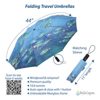 RainCaper Fine Art Folding Travel Umbrella Collection – Monet & Van Gogh