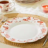 Red Village Fine Porcelain Dinner Plates – Set of 2