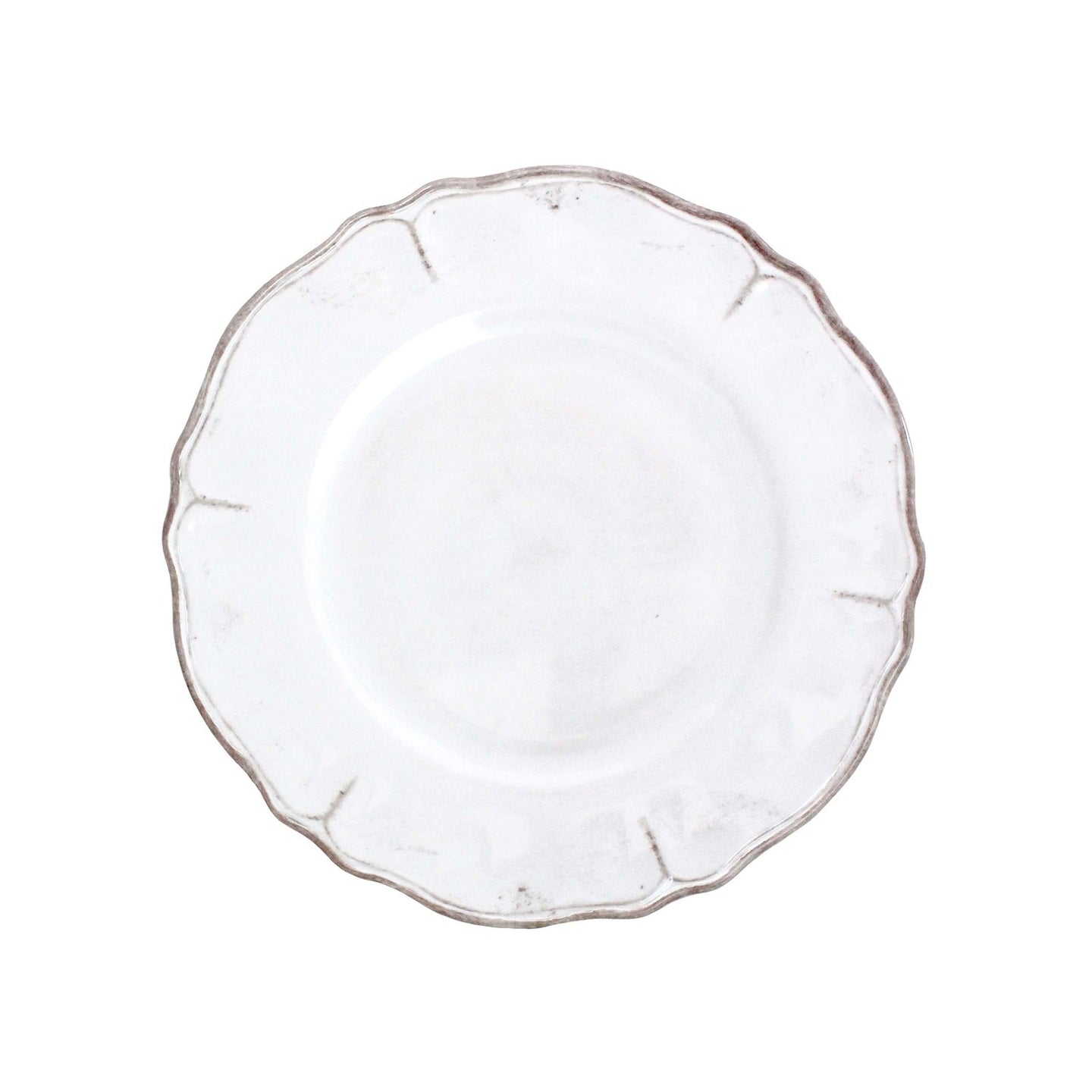 Le Cadeuax| Rustica Antique White Dinner & Salad Plates (Set of 4)