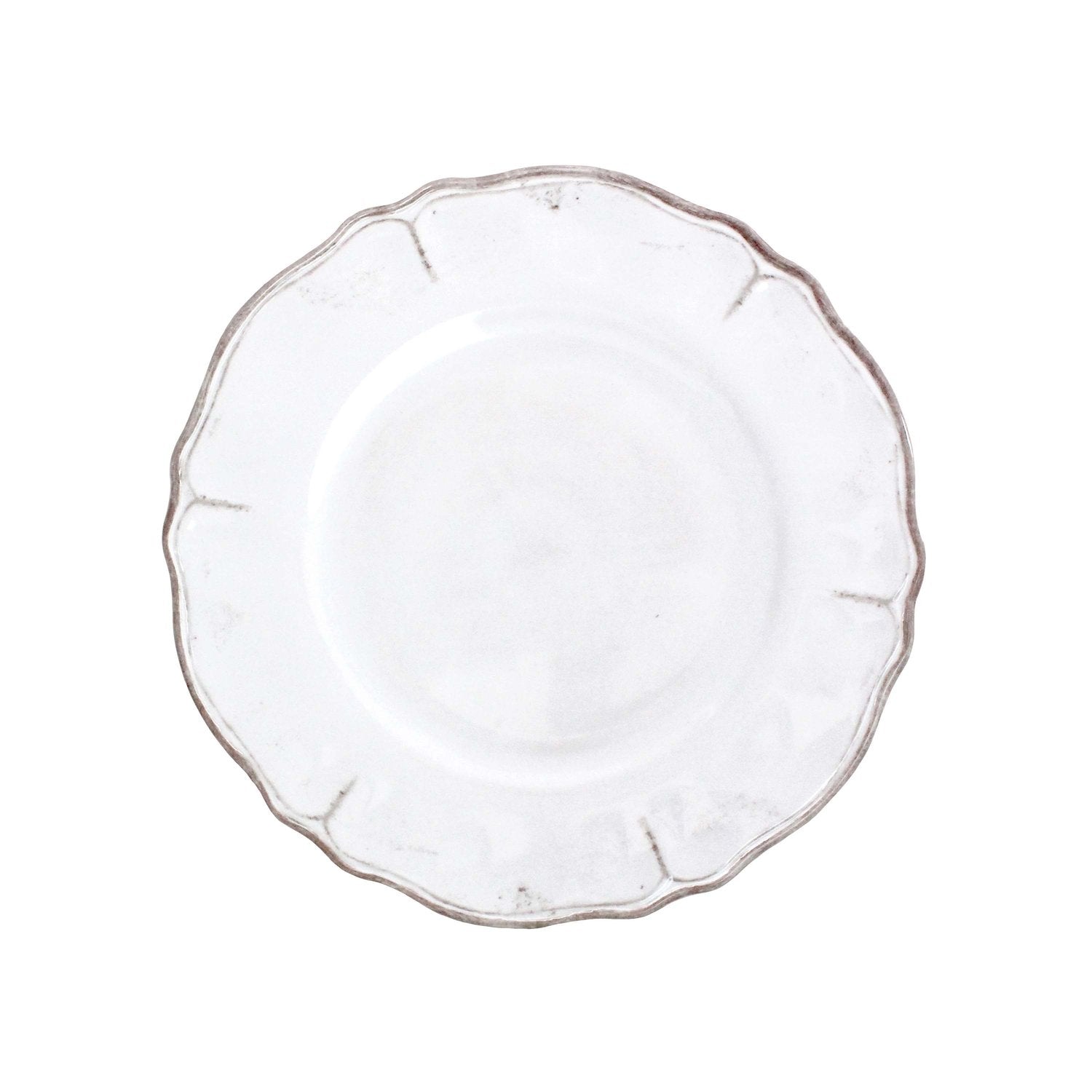 Le Cadeuax| Rustica Antique White Dinner & Salad Plates (Set of 4)