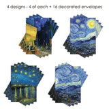 Van Gogh at Night Notecard Set – 16 Cards