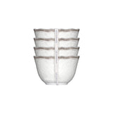 Le Cadeaux | Rustica Antique White Dessert Bowls (Set of 4)