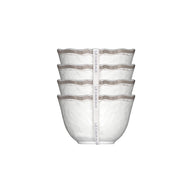 Le Cadeaux | Rustica Antique White Dessert Bowls (Set of 4)