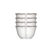 Le Cadeaux | Rustica Antique White Dessert Bowls (Set of 4)