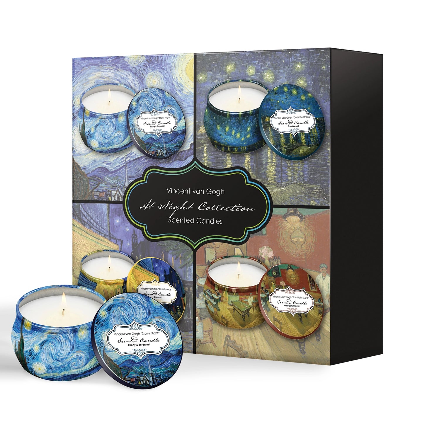 Van Gogh Starry Night Scented Candle Collection – Set of 4
