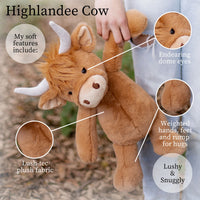 Highlandee Cow Plush Toy – 16”