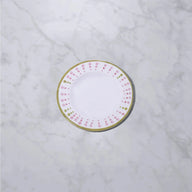 Set of 4 Beatriz Ball Pink and Green Athena Melamine Plates
