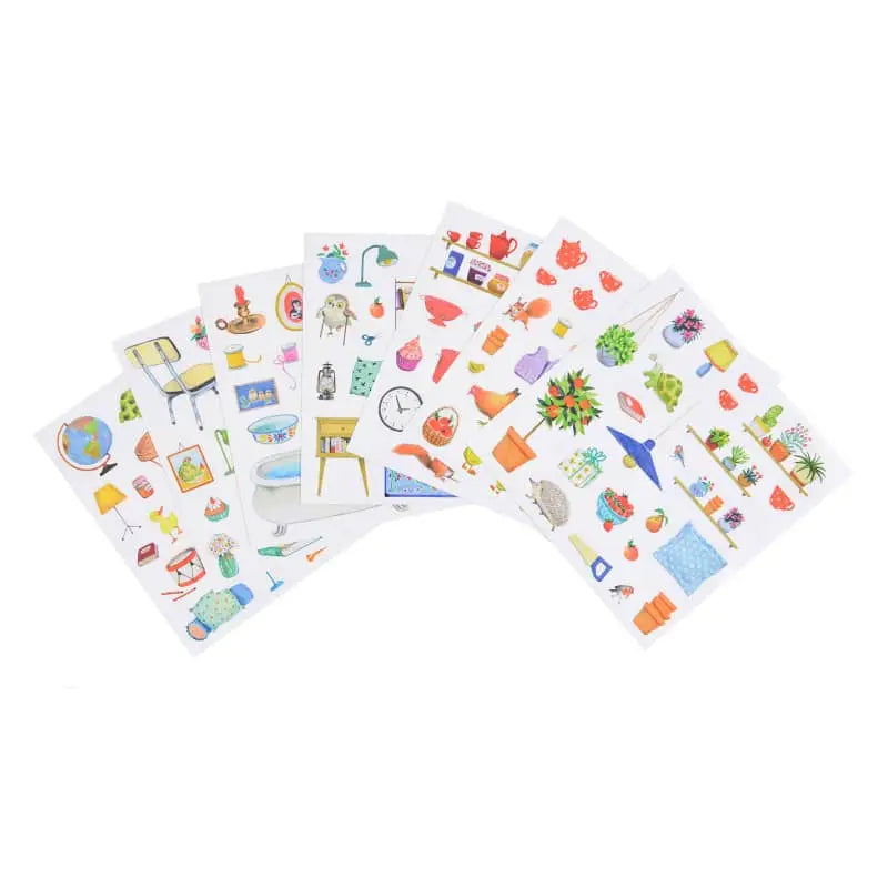 Moulin Roty Big Family Coloring & Sticker Book