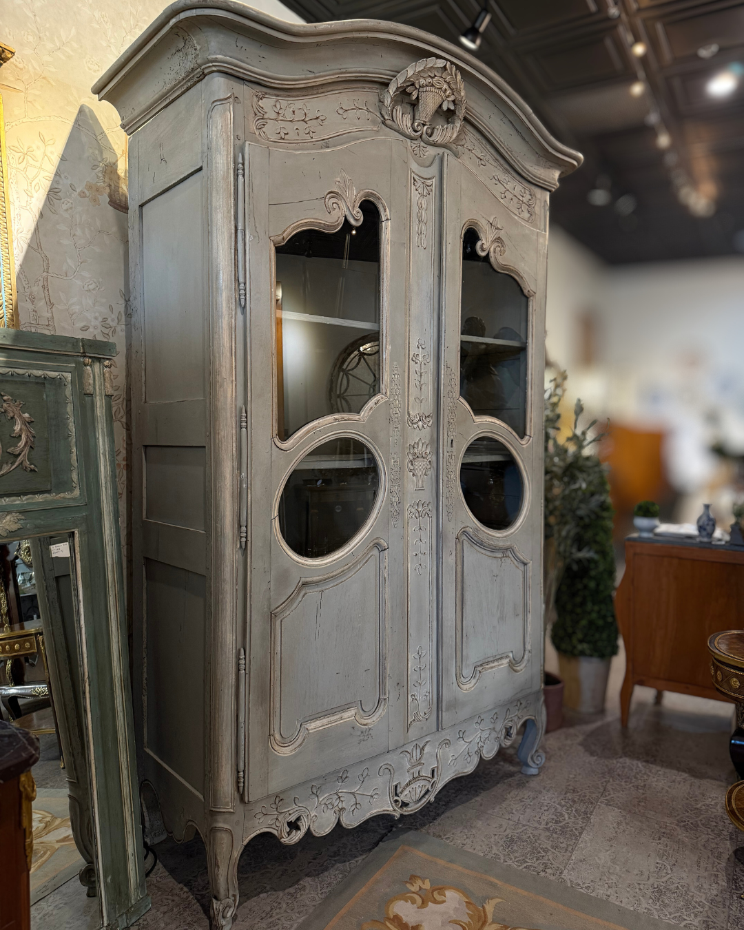 Hand-Carved French Armoire from Meyrargues