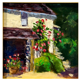 “Maison aux Roses” — Contemporary Original Oil Painting