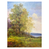 Matin en Campagne — Original French Oil Painting by Jean Reneau