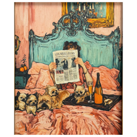 Coquette Bedroom Framed Canvas Print