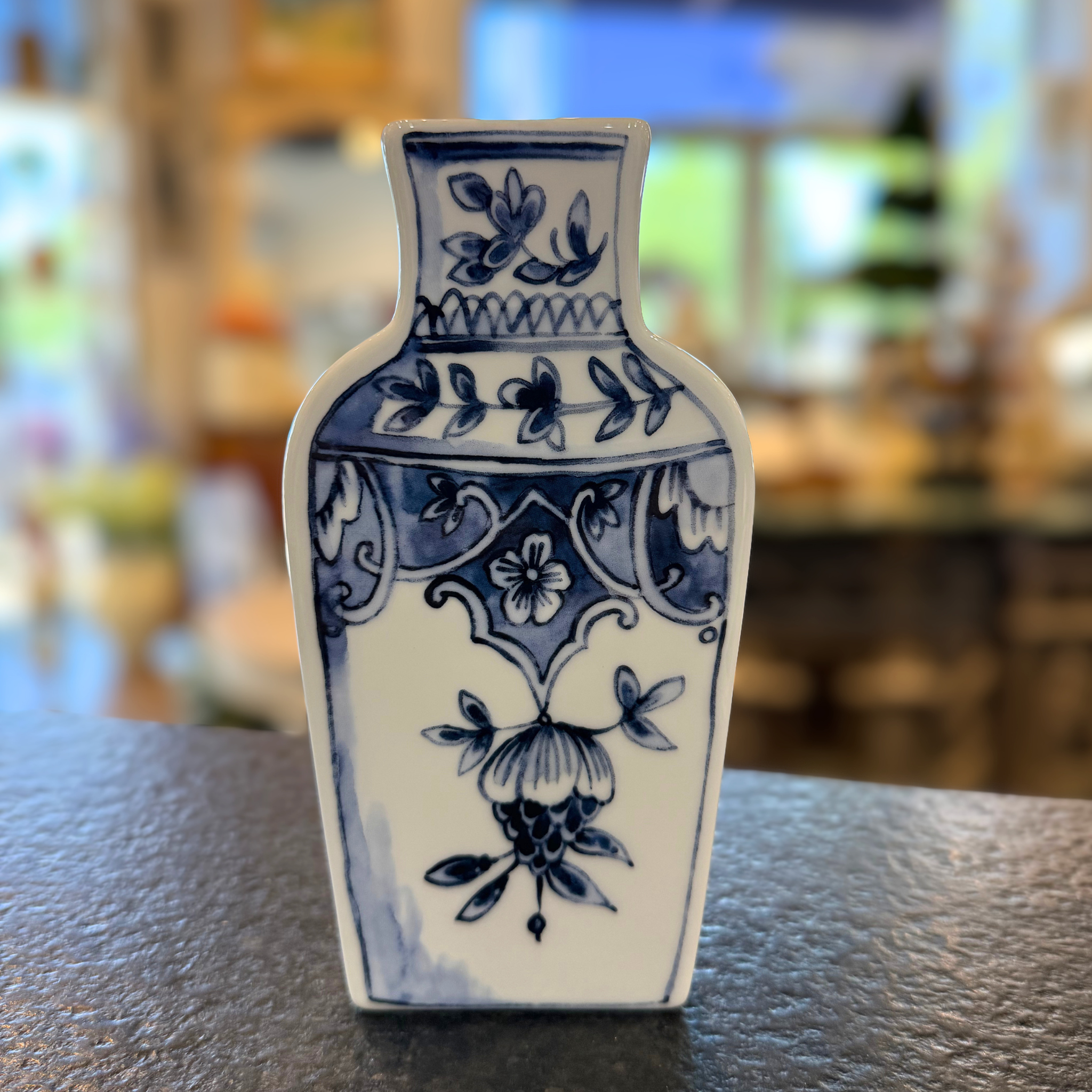 Well Versed Blue Porcelain Vase