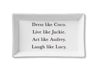 “Dress Like Coco” Ceramic Trinket Tray