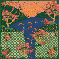 Soie Meme Magic Forest Silk Twill Scarf