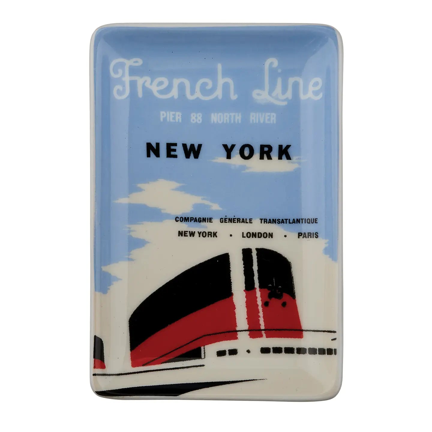French Line New York Tray