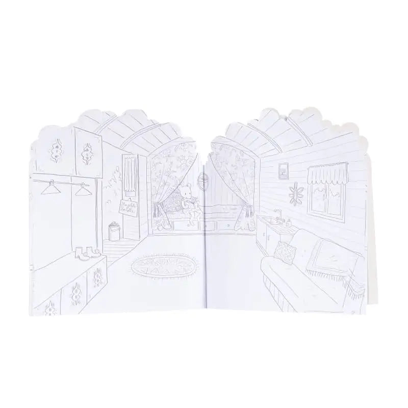 Moulin Roty Big Family Coloring & Sticker Book