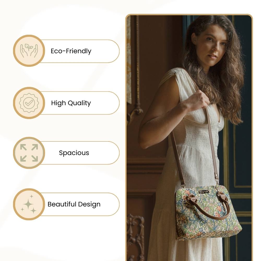 William Morris Golden Lily Tapestry Convertible Handbag