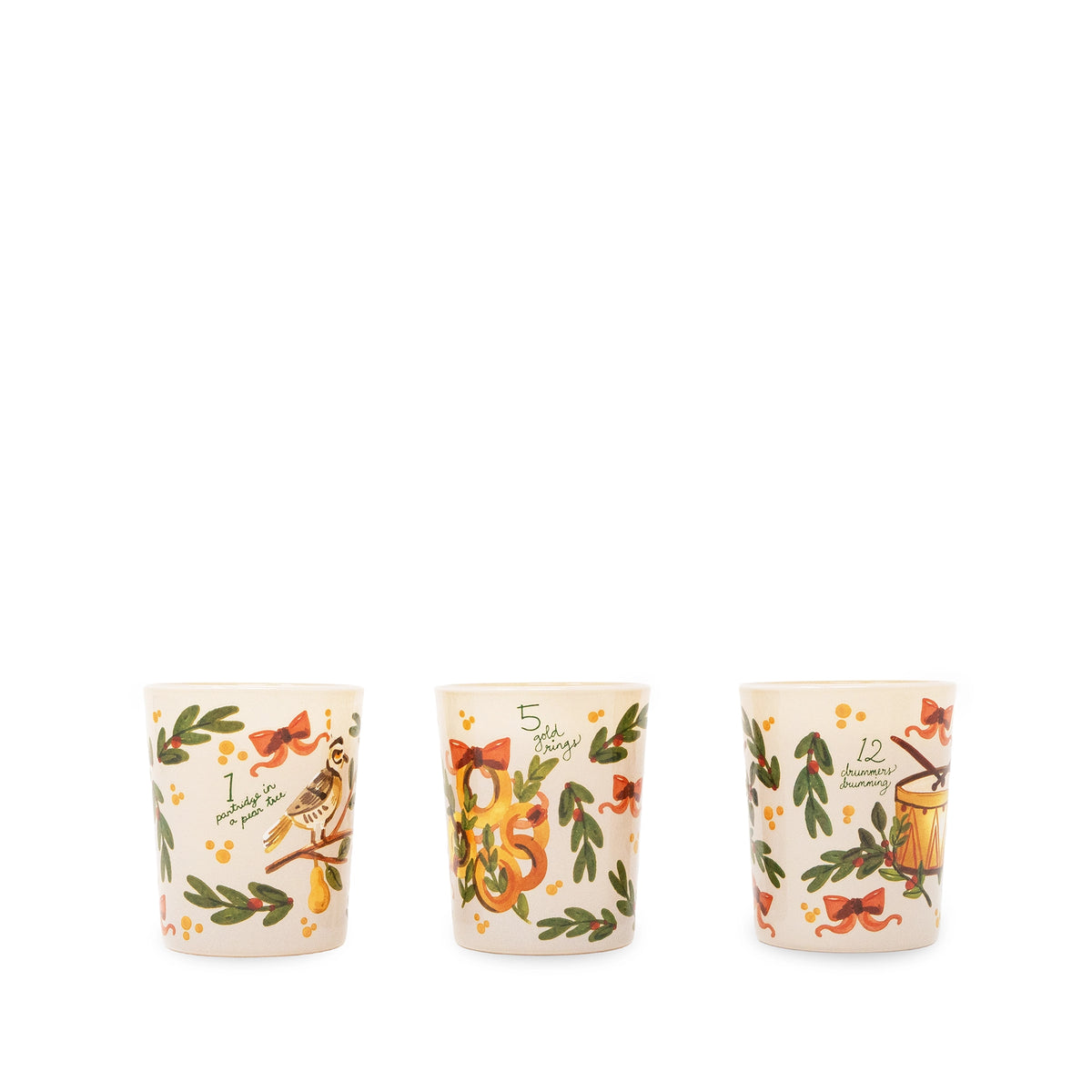 Twelve Days of Christmas Votive Candle Set