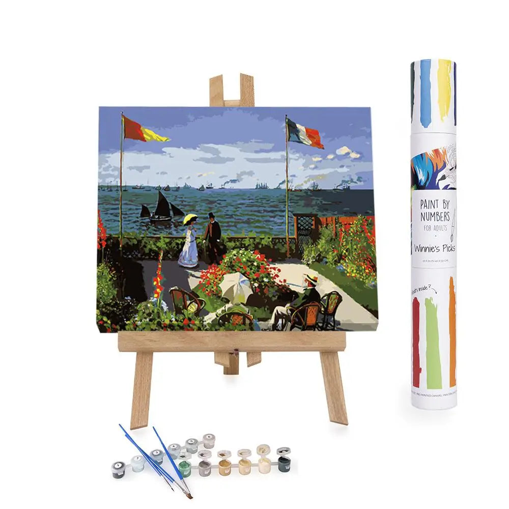 Paint By Numbers | Garden At Sainte Adresse, Claude Monet