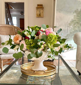 Italian Green Petal Bowl Vase