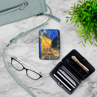 Vincent van Gogh “Café Terrace at Night” RFID Armored Wallet Card Holder