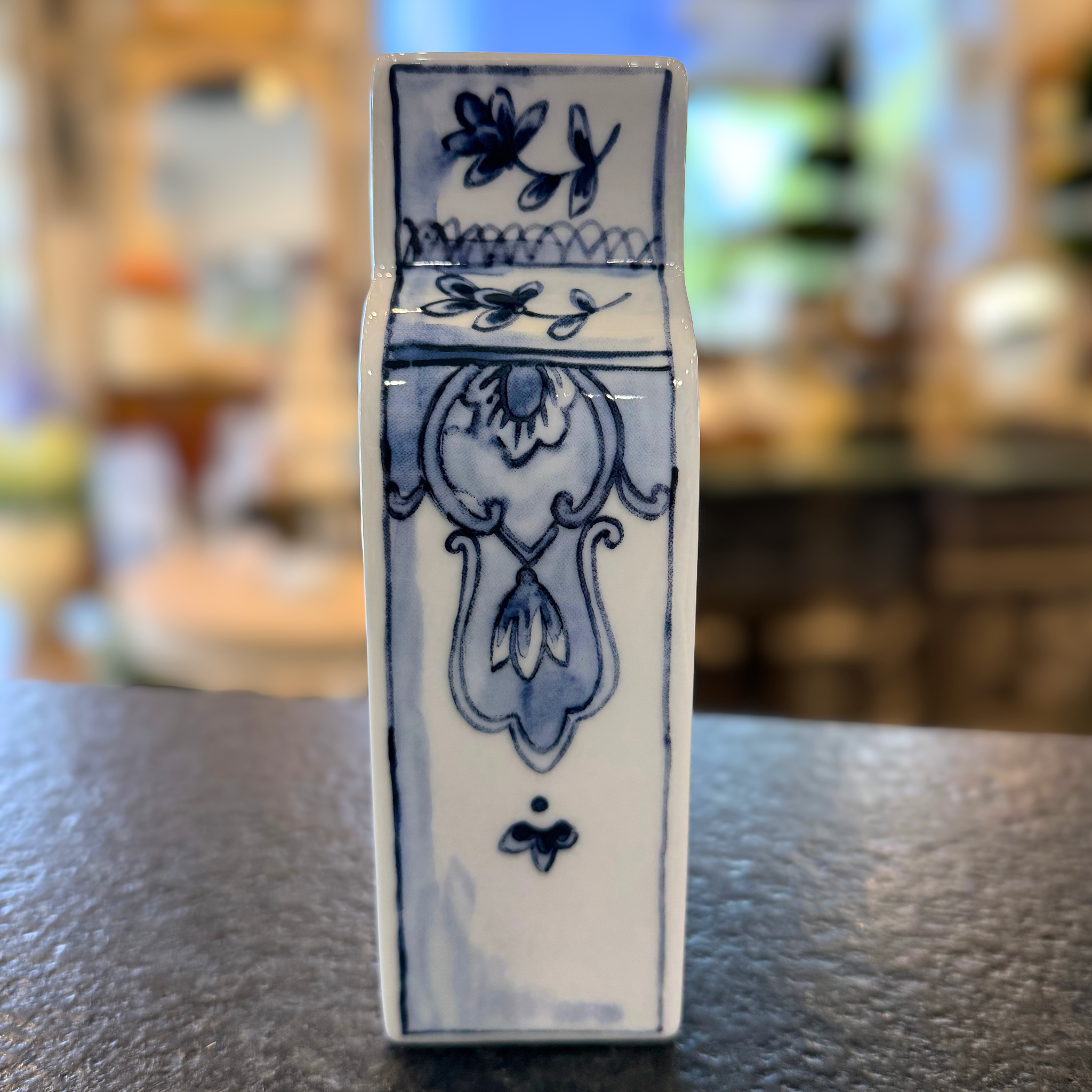 Well Versed Blue Porcelain Vase