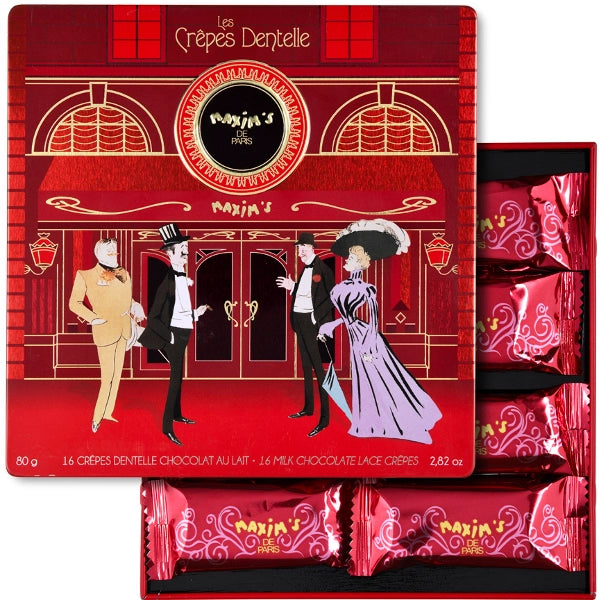 Maxim’s Paris Milk Chocolate Lace Crêpes Tin