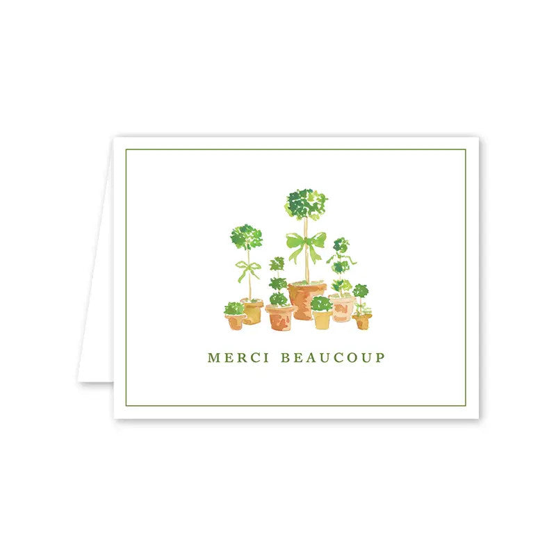 "Merci Beaucoup" Topiary Card