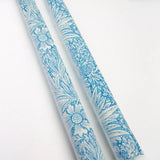 William Morris “Blue Marigold” Decorative Taper Candles – Set of 2