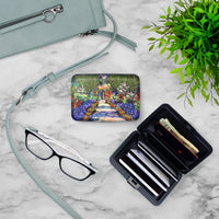 Claude Monet “Garden at Giverny” RFID Armored Wallet Card Holder