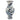 Blue and white chinoiserie ceramic vase with floral pattern, 14 inch decorative accent vase for home decor