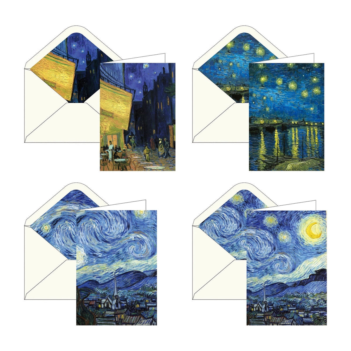 Van Gogh at Night Notecard Set – 16 Cards
