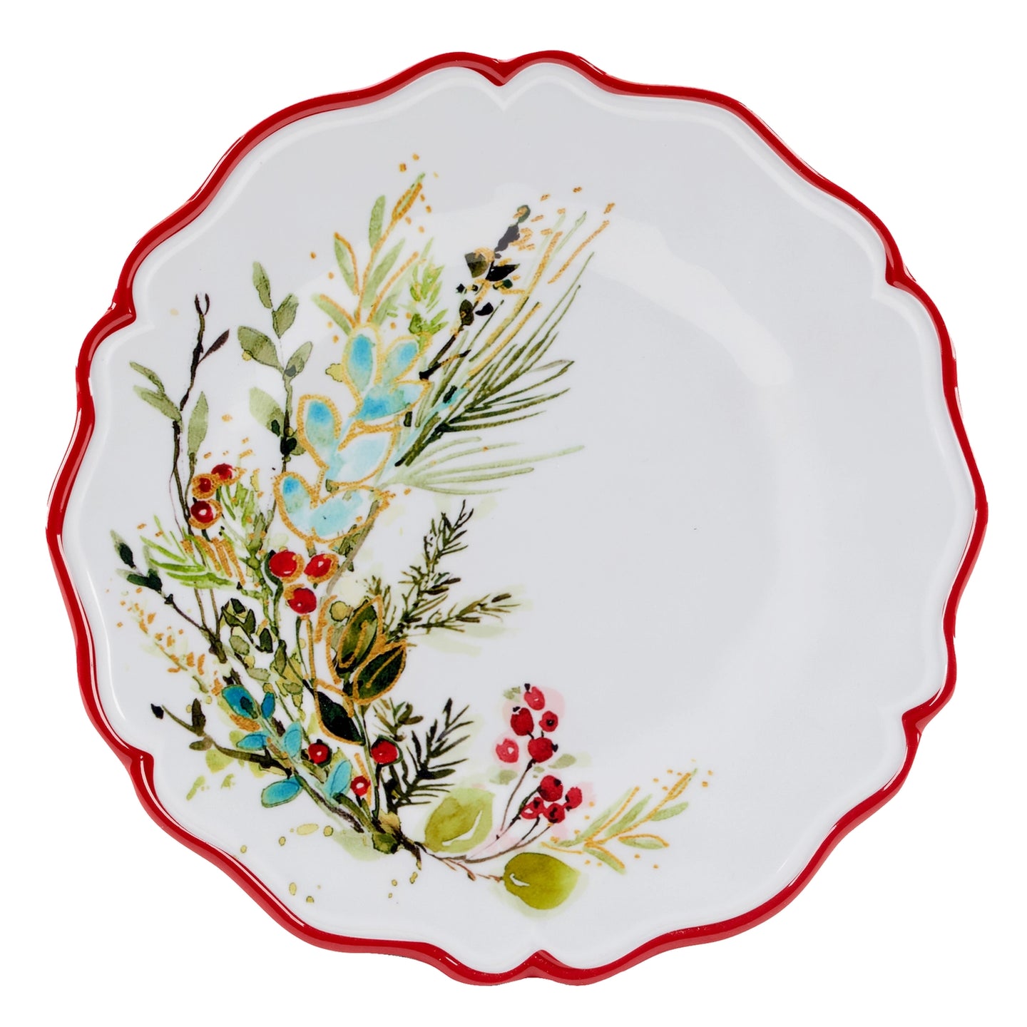 Christmas Gatherings Melamine Plates - Set of 4