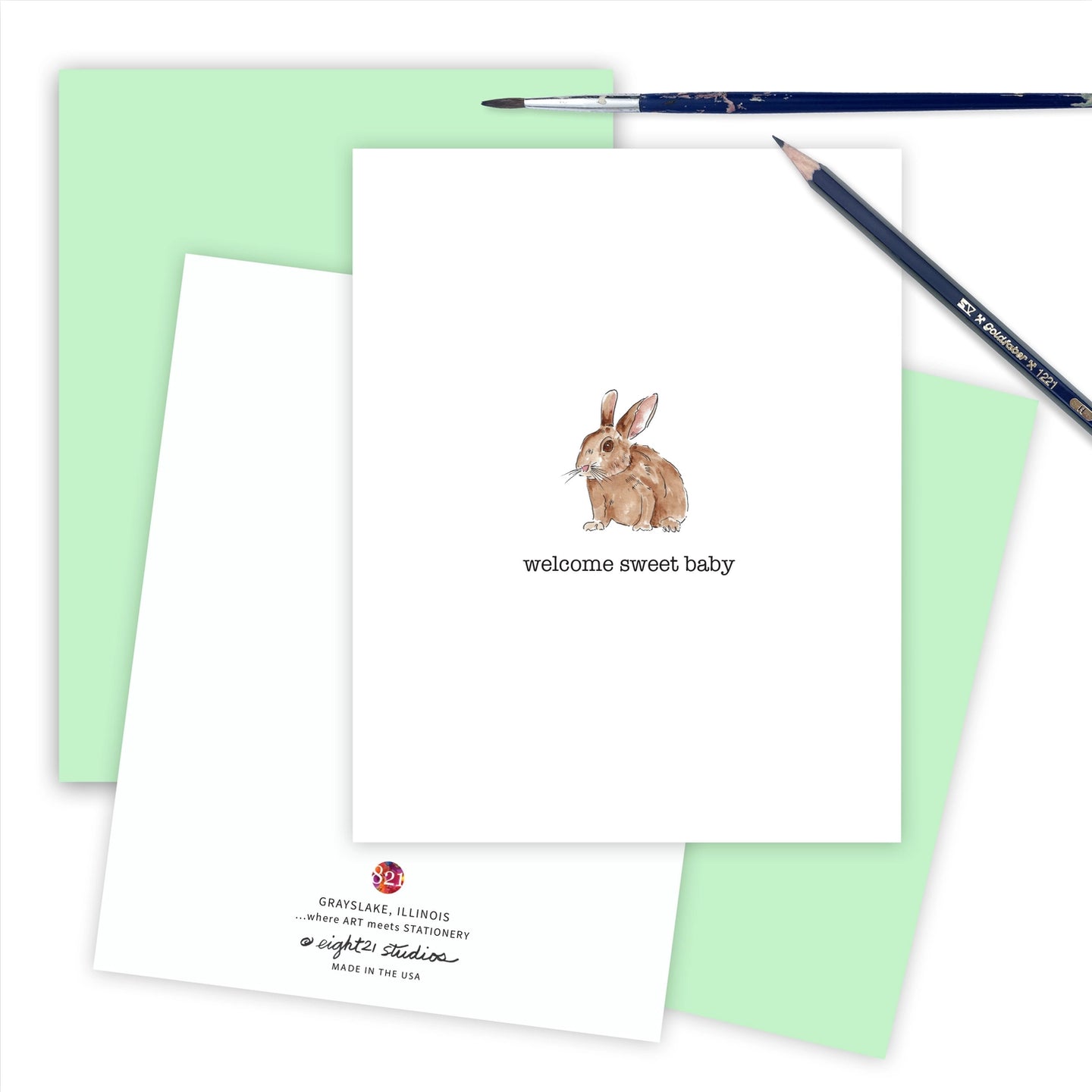 Welcome Sweet Baby Greeting Card