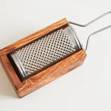 Italian Olive Wood Parmesan Cheese Grater Box – Handcrafted in Italy
