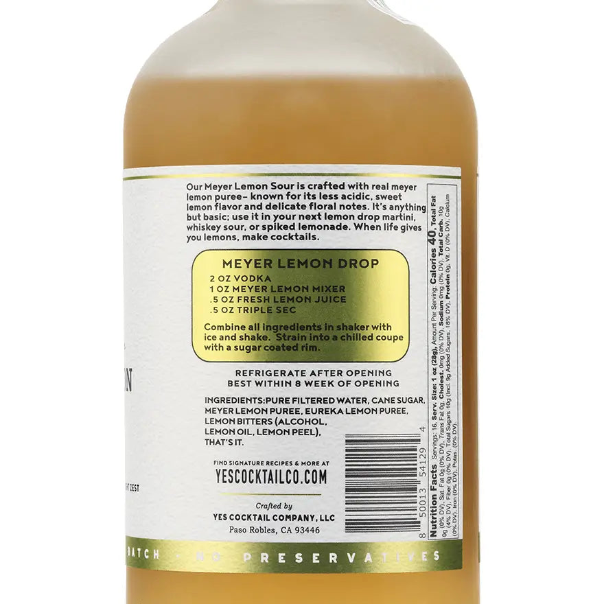 Meyer Lemon Sour Cocktail Mixer