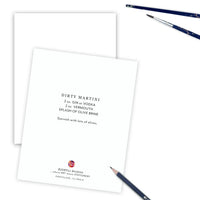 The Perfect Dirty Martini Greeting Card