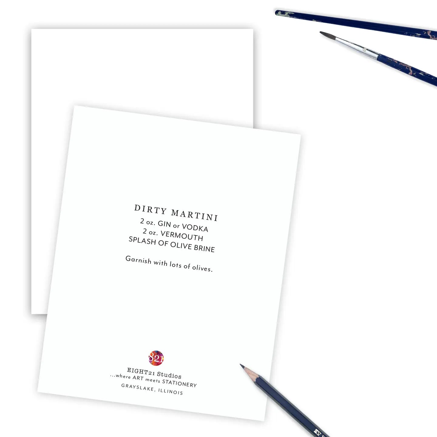 The Perfect Dirty Martini Greeting Card