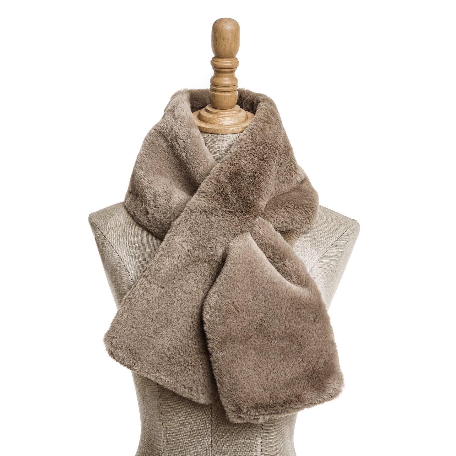 Luxe Faux Fur Pull-Through Scarf